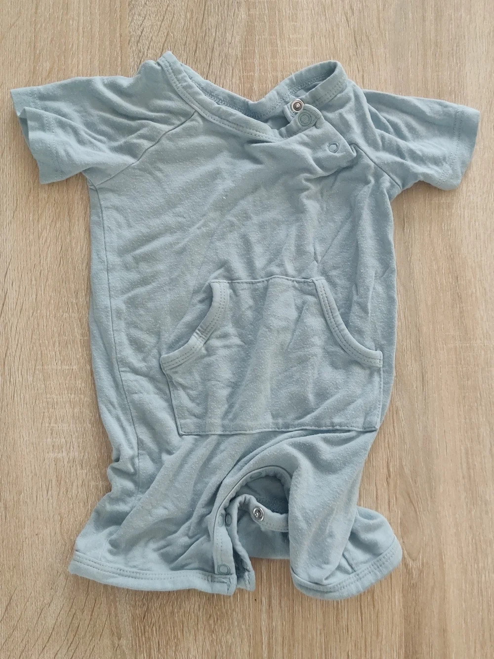 Kyte BABY Light Blue/Gray Infant Bodysuit Romper Size 3-6mo